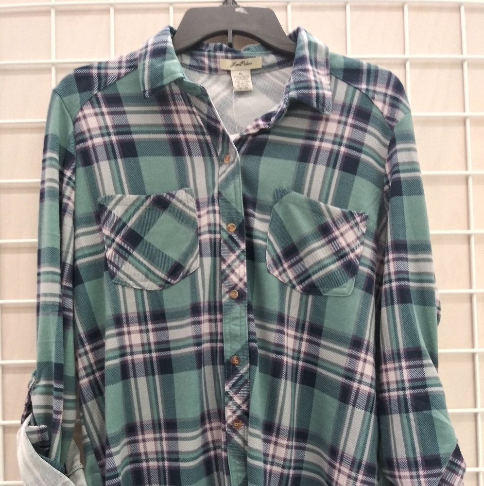 Plaid shirt size PL